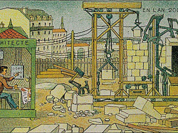 PREDICTION: Before the invention of mechanised construction, building work was exhausting, so it