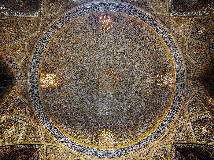 The Seyyed Mosque, in Isfahan, was built in the 19th century.