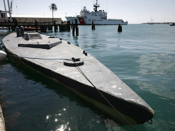 Their fiberglass and lead construction also render them difficult to detect through infrared. And because they sit almost below the water radar and sonar can have a difficult time spotting them. Larger LPVs can carry upwards of 10 tons of drugs at at time.