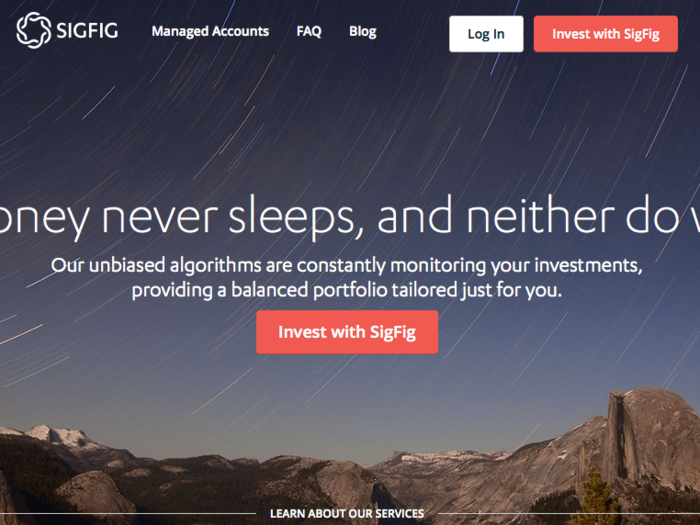 SigFig is a robo-advisor that is going for the retirees market.