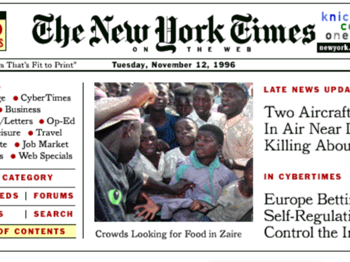 The New York Times: November 12, 1996