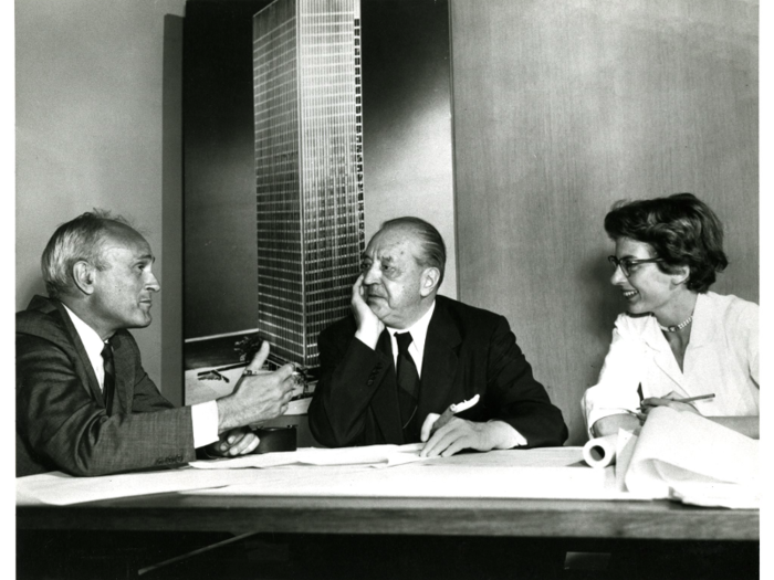 Celebrated architects Philip Johnson and Ludwig Mies van der Rohe designed the original restaurant space. It