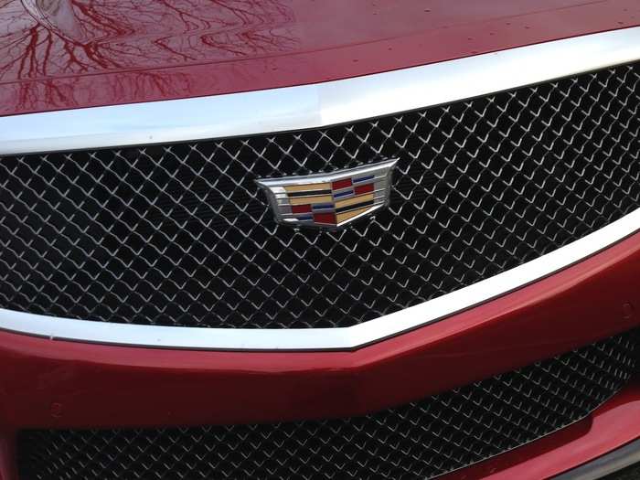 In fact, the legendary Cadillac shield is one of the few nods to tradition on the CTS-V. But even here, the wreath has been removed, leaving only a shield to anchor that snarling black grille. A Fleetwood Brougham freeway cruiser this is not.