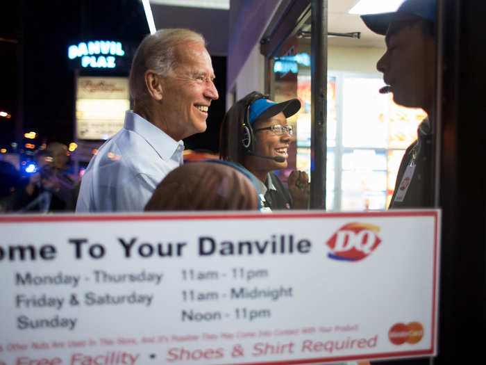 Ice cream time at a Dairy Queen in Danville, Virginia on August 13, 2012.