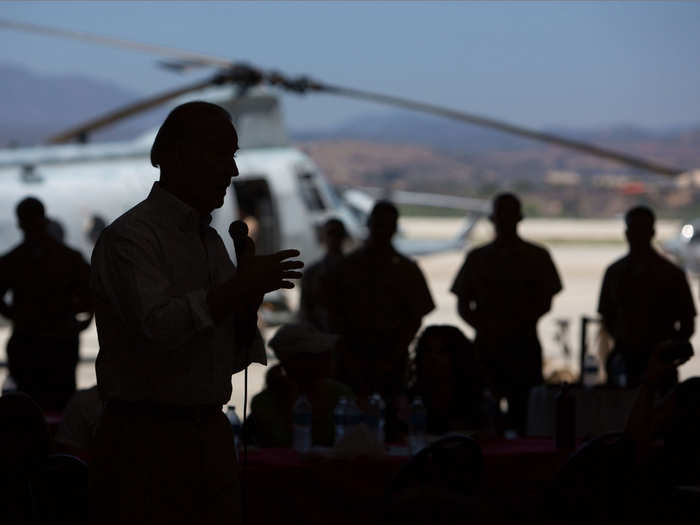 Biden and Dr. Jill Biden attended a USO/Tragedy Assistance Program for Survivors (TAPS) Good Grief Camp Out for children who had lost parents in the military at Camp Pendleton, California on June 14, 2013.