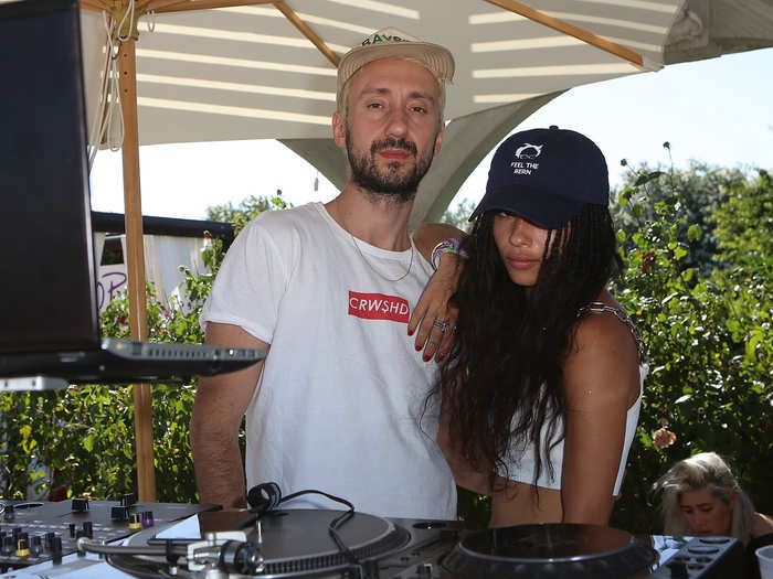 Musician and actress Zoë Isabella Kravitz (daughter of Lenny Kravitz) was behind the DJ booth at REVOLVE Desert House.