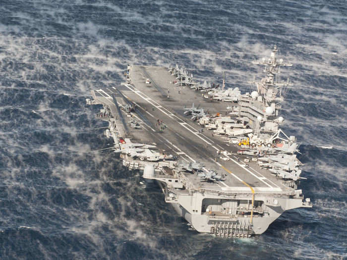 USS George H.W. Bush is underway.