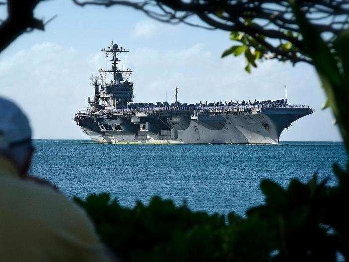 The Nimitz-class aircraft carrier USS John C. Stennis (CVN 74) returns to Joint Base Pearl Harbor-Hickam.