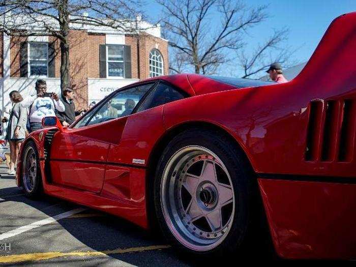 The Ferrari Daytona was cool until I noticed the Ferrari F40 on display.