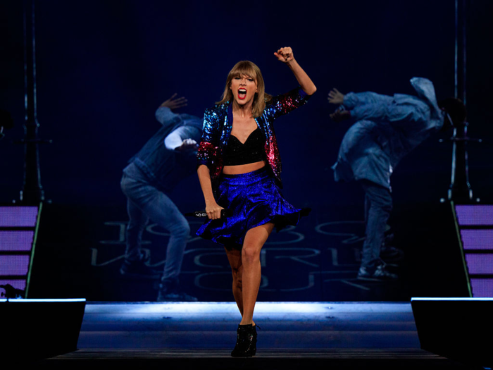 She made the full transition to pop phenom with the release of "1989." She became the first artist to have three albums sell more than a million copies in the first week when "1989" joined "Speak Now" and "Red" on that list.