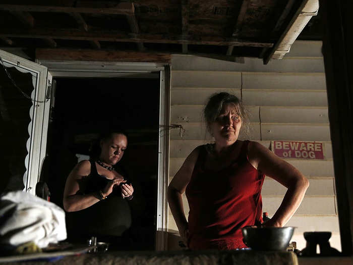 On the night of the eviction, Lanette and her son