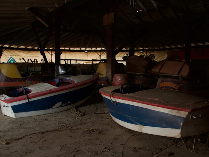 There was also a boating attraction, but the water has long since dried up.