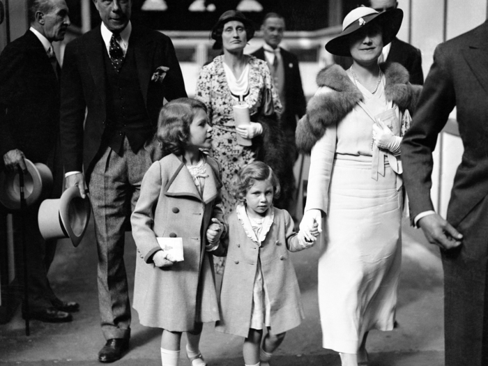 1934: The royals have always been keen equestrians. This photo shows the Duchess of York arriving at Olympia