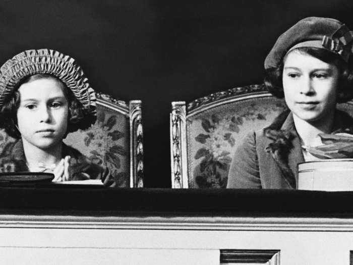 1938: Elizabeth and her sister were animal lovers from a young age. The princesses can be seen here watching the Pony Show in London from the royal box. Since then, Queen Elizabeth has attended a huge number of races and pageants.