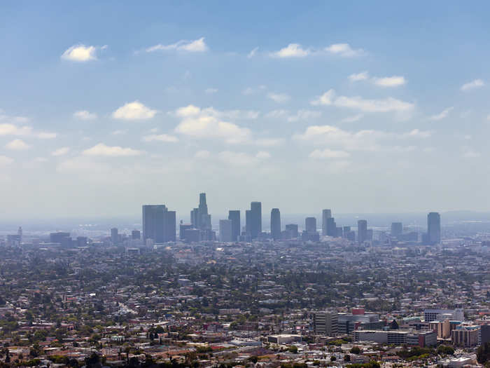 9. Los Angeles International Airport, US — Flying into Los Angeles yields sweeping views of the Pacific Ocean, the city