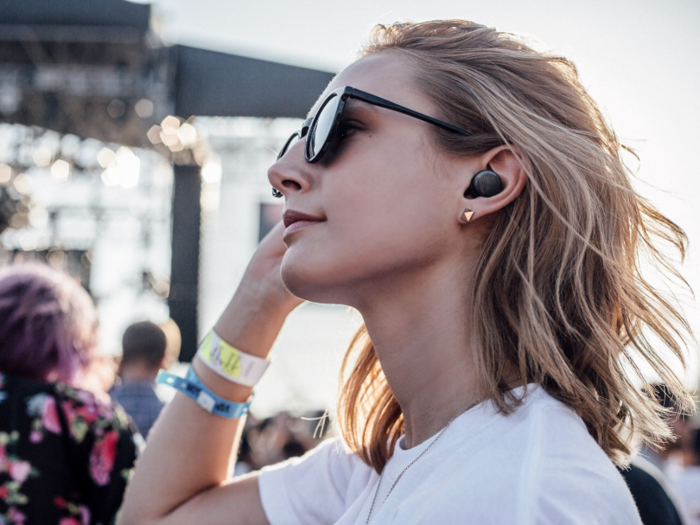 These wireless "Here Buds" may revolutionize the way we hear the world. The earbuds theoretically let you turn the bass up during a concert, or mute the sound of a baby crying on an airplane.