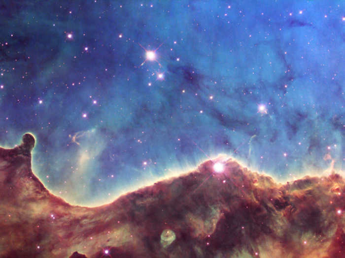 This 10th anniversary image shows more stars being born in the Carina Nebula — Hubble