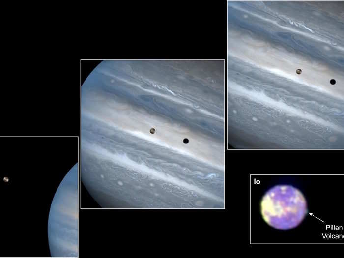 Hubble has also spent time imaging the planets of the solar system. In 1999, the telescope took these photos of Jupiter