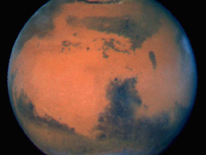 This 1997 image was the sharpest view of Mars ever taken from Earth at the time. Hubble was refurbished again in 1997, making clearer images of the Red Planet possible.