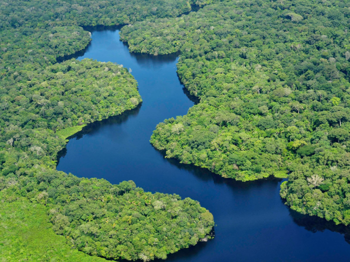 At an impressive 2.1 million square miles, Brazil