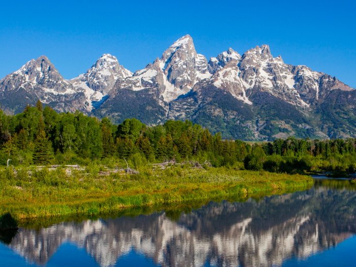 At Grand Teton National Park in Wyoming, visitors are treated to a rich scenery of shimmering lakes, alpine terrain, and the Teton Range. Besides its landscape, the park is also popular for fishing thanks to its high trout population, but warmer water temperatures are threatening their numbers.