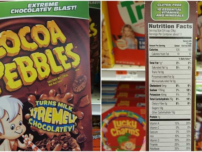 Cocoa Pebbles: 10 g