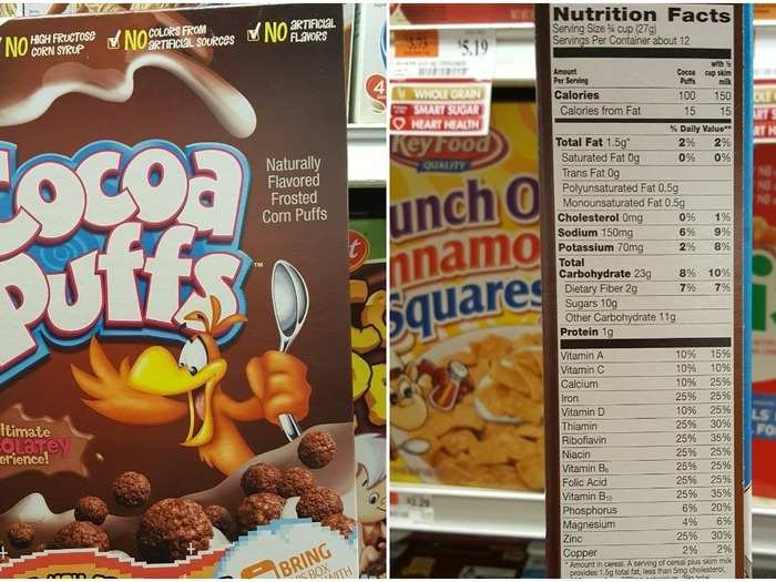 Cocoa Puffs: 10 g