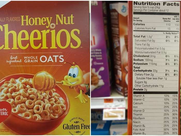 Honey Nut Cheerios: 9 g