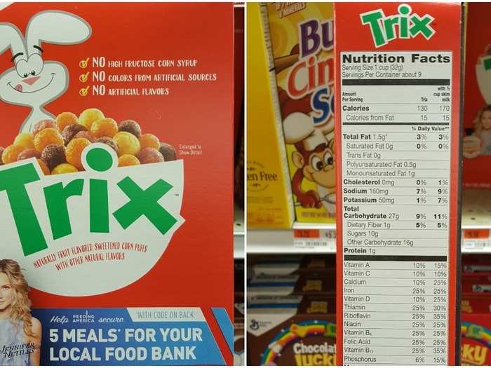 Trix: 7.5 g