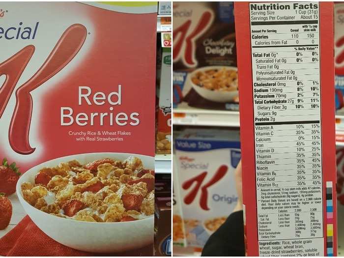 Special K Red Berries: 6.75 g