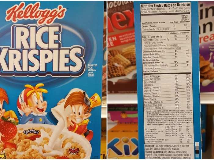 Rice Krispies: 2.4 g