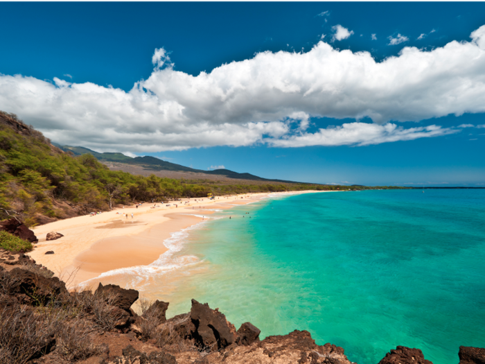 Maui is home to 80 beaches and 120 miles of shoreline. From white sand to volcanic rocks, and from gentle coves to crashing surf, there