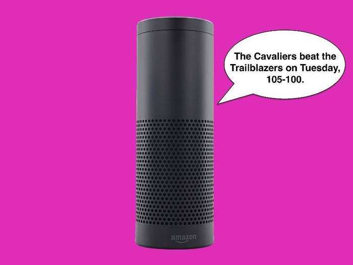 Alexa, what was the score of the last Cavaliers game?