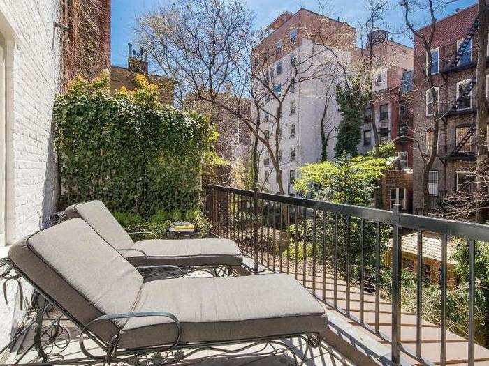 This private terrace off the master bedroom would be a great spot to catch some sun.