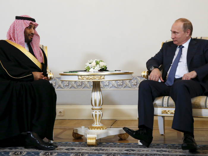 In June 2015 he met with Russian leader Vladimir Putin to discuss the ongoing crisis in Syria, a war that Saudi Arabia has been reluctant to involve itself in.