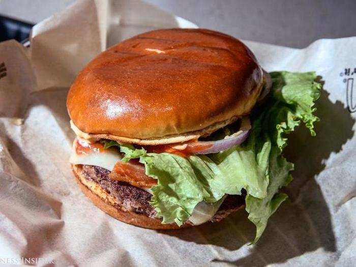 I always choose the "artisan" bun, as it seems to hold up better to multiple sauces and toppings without succumbing to sogginess or spongy despair. The burger looks – dare I say it – appetizing. This is no squashed McDouble in the bottom of a bag: nay, it