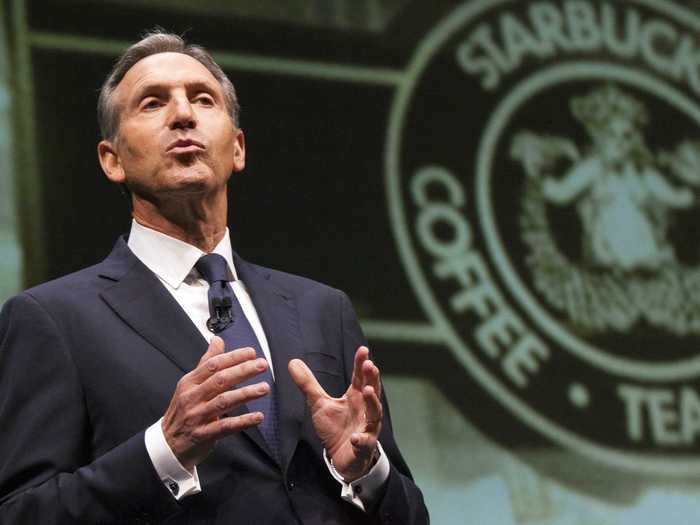 Starbucks CEO Howard Schultz is at the office by 6 a.m.