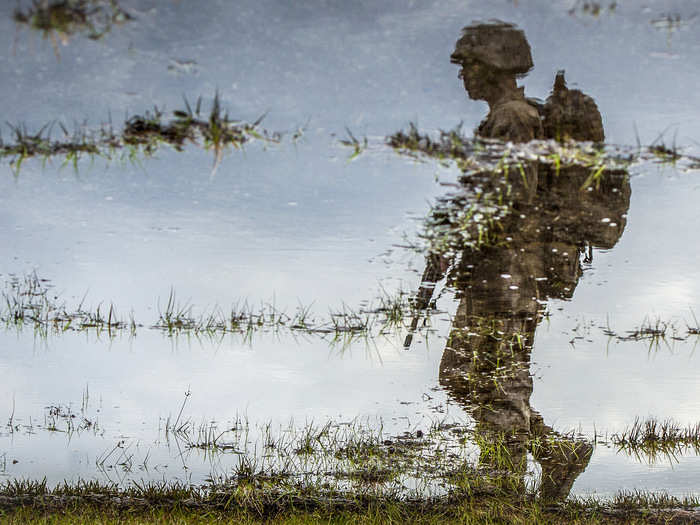 Military Photographer of the Year Photo Honorable Mention:"Reflection in the Pond," by Staff Sergeant Marianique Santos, US Air Force