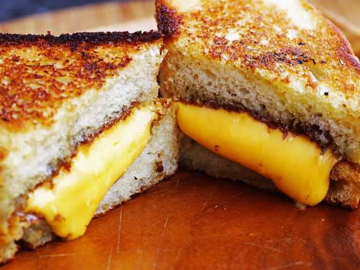 Grilled cheese is the ultimate American sandwich. While some go gourmet, the classic recipe is still sliced American cheese, slapped between white bread, and fried in a pan full of butter.