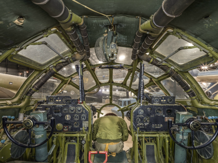 With big bombers like the B-29 Superfortress you get a view of the pilot