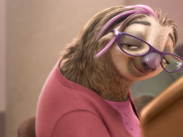 Anna also makes a cameo of sorts. The actress who voiced her, Kristen Bell, lends her talent again as Priscilla the sloth.