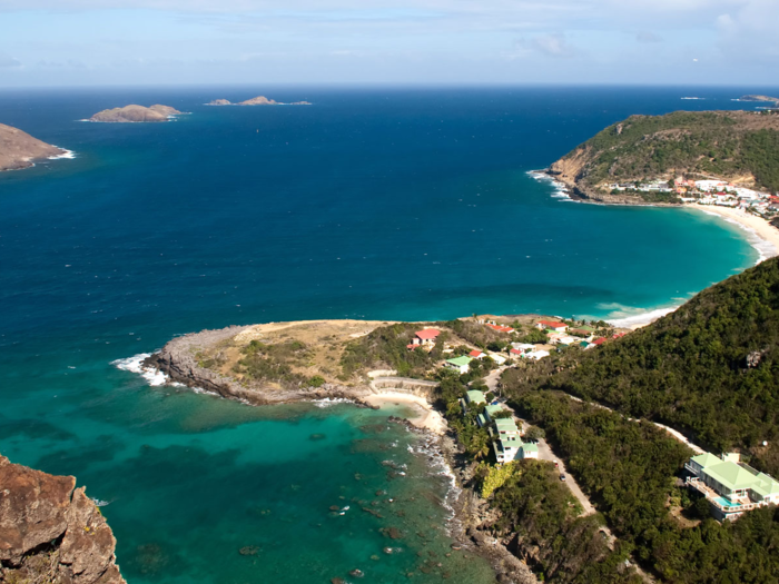 Colombier Beach is often considered one of the most secluded beaches on Saint Barthélemy. The beach is only accessible via boat or through a half-hour hike, but once you arrive here, you’ll be rewarded with a glimmering crescent of deserted sand, calm waters, and prime snorkeling.