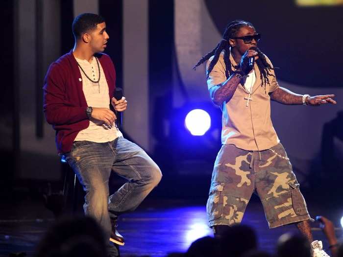 While starring in "Degrassi," Drake took it upon himself to get his music career going. In early 2008, he got a call from rapper Lil Wayne asking him to join his tour. He later signed to Wayne