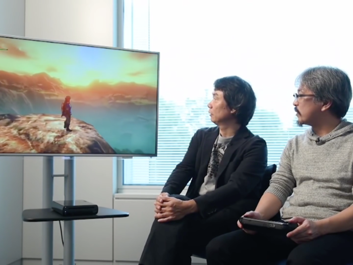 Later, in December of 2014, Aonuma showed a hands-on demo of the game with Shigeru Miyamoto, a legendary designer behind almost every major Nintendo franchise.