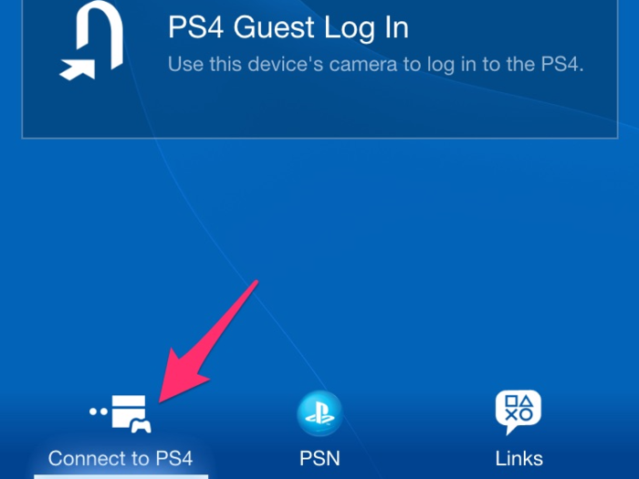 Open up the PlayStation App on your phone, hit "Connect to PS4," and enter the code that