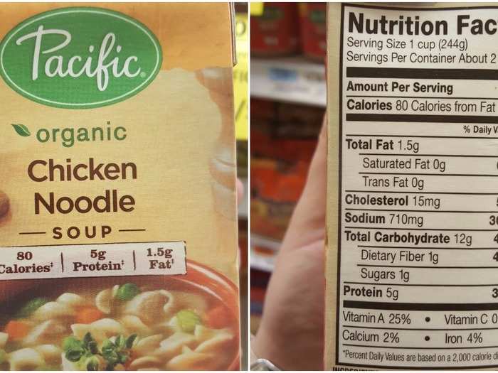 Pacific Chicken Noodle: 710 mg