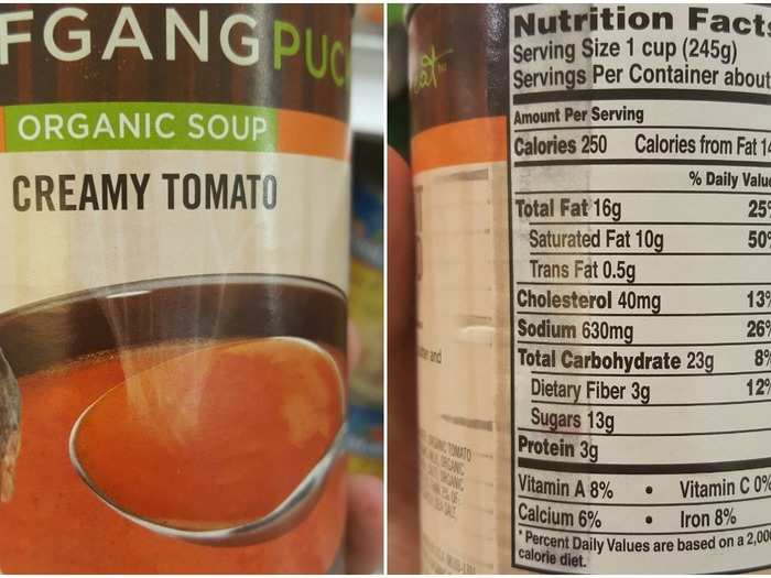 Wolfgang Puck Tomato: 630 mg