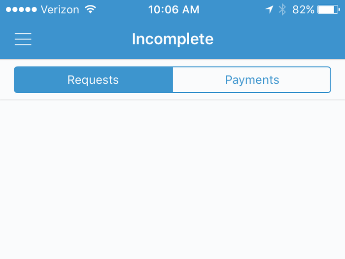 This will show you a list of requests or payments that haven