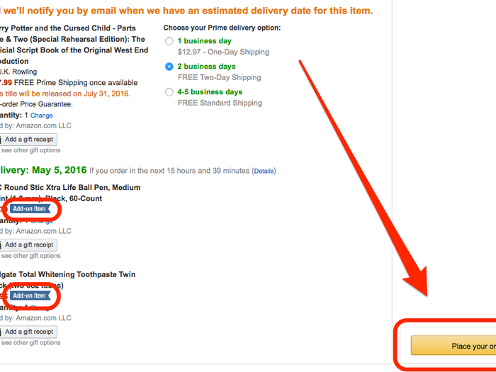 If your total order is over $25, Amazon will let you make the purchase!