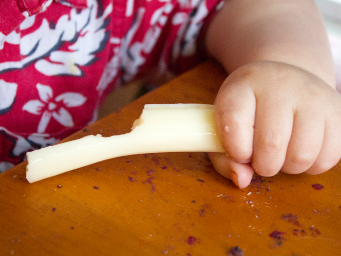 Forget the Camembert and Brie — string cheese is by far the most fun. These snack-sized servings of low-moisture mozzarella are packaged individually and perfect for any time of day.